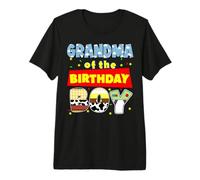 Grandma of The Birthday Boy Bday Celebration Camiseta Premium