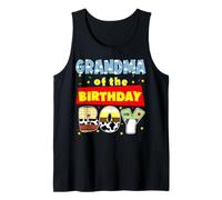 Grandma of The Birthday Boy Bday Celebration Camiseta sin Mangas