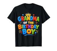 Grandma of The Birthday Boy Cute Family Birthday Party Camiseta