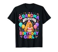 Grandma of The Birthday Girl Cute Capybara Family Party Camiseta