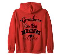 Grandma One Big Heart - Orgullosa Familia Amorosa niños Abuela Sudadera con Capucha