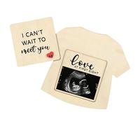 Grandma Pregnancy Announcement - Wooden Ultrasound Keepsake, Memorial Frame | Sonogram Picture Holder For New, Long Lasting Wood Prop Present For Grandparent Reveal Family Event Party Nursery Bed