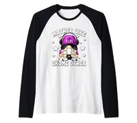 Grandma Running GNOME For Marathon Runner Funny Running Mom Camiseta Manga Raglan