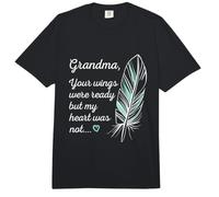 Grandma Wings were Ready by My Heart Not Memorial Comfort Colors Adult Heavyweight T-Shirt