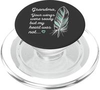 Grandma Wings Were Ready By My Heart Not Memorial PopSockets PopGrip para MagSafe