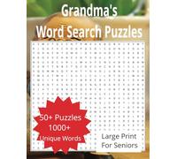 Grandma Word Search Puzzle Book: Word searches with easy to read large print about grandmas, granddads, and family