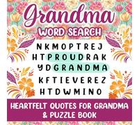 Grandma Word Search & Quotes Book: Word Find Gifts Idea For Grandmother, Large Print Puzzle For Mother's Day