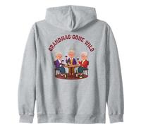 Grandmas Gone Wild - Vino de Abuela Divertido Sudadera con Capucha
