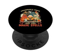 Grandmas Hugs Are Like Magic Spells PopSockets PopGrip Adhesivo
