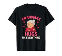 Grandmas Hugs Fix Everything Funny Grandma Novedad Idea Camiseta