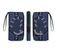 Grandma's Little Sweethearts - Cartera larga de cuero personalizada con nombre - Cartera con nombre personalizado para cumpleaños de mujer,regalo de amor para abuela,madre,mamá (Billetera-a03)