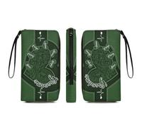 Grandma's Little Sweethearts - Cartera larga de cuero personalizada con nombre - Cartera con nombre personalizado para cumpleaños de mujer,regalo de amor para abuela,madre,mamá (Billetera-a04)