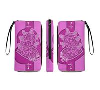 Grandma's Little Sweethearts - Cartera larga de cuero personalizada con nombre - Cartera con nombre personalizado para cumpleaños de mujer,regalo de amor para abuela,madre,mamá (Billetera-a10)