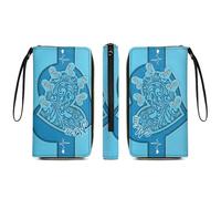 Grandma's Little Sweethearts - Cartera larga de cuero personalizada con nombre - Cartera con nombre personalizado para cumpleaños de mujer,regalo de amor para abuela,madre,mamá (Billetera-a07)