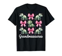 Grandmasaurus Triceratops Abuela Dinosaurio Nana Coquette Bow Camiseta