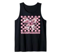 Grandmasaurus Triceratops Abuela Dinosaurio Nana Coquette Bow Camiseta sin Mangas