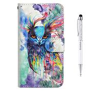 Grandoin Funda para Samsung Galaxy M33 5G, Premium Piel Carcasa Samsung M33 5G, Fundas con Tapa para Samsung M33 5G Funda Libro Suave Case Tapa Cuero Magnetico [Ranuras para Tarjetas] (Pájaro)