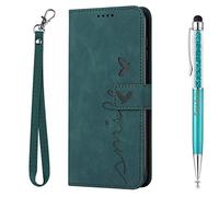 Grandoin Funda para Xiaomi MI 11T/ Mi 11T Pro, Funda Tapa Libro Movil Carcasa PU Cuero Funda para Xiaomi MI 11T/ Mi 11T Pro [Protección Completa] [Ranura Tarjeta][Función Soporte] (Verde)