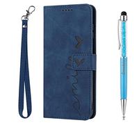 Grandoin Funda para Xiaomi MI 11T/ Mi 11T Pro, Funda Tapa Libro Movil Carcasa PU Cuero Funda para Xiaomi MI 11T/ Mi 11T Pro [Protección Completa] [Ranura Tarjeta][Función Soporte] (Azul)