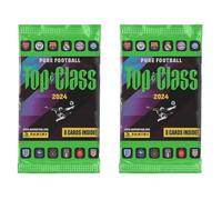Grandor Panini Top Class 2024 - Paquete de tarjetas coleccionables de fútbol - 2 paquetes (16 tarjetas) + 1 tarjeta de edición limitada Adrenalyn 2024-2025 - Auténticas tarjetas coleccionables