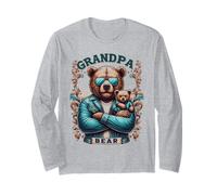 Grandpa Bear Funny Bears Animal Lover Papá Padre Manga Larga