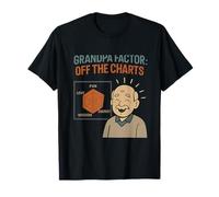 Grandpa Factor Off The Charts, Divertido gráfico novedoso de Grandpa Factor Camiseta