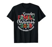 Grandpa Family Christmas Making Memories Christmas Snow Party Camiseta