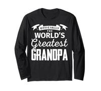 Grandpa Gift Official The World's Greatest Grandpa Camiseta Manga Larga