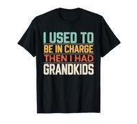 Grandpa Humor I Used To Be In Charge Funny Grandkids Camiseta