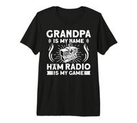 Grandpa Is My Name Ham Radio Is My Game Camiseta Premium