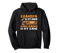 Grandpa Is My Name Ham Radio Is My Game Ham Radioaficionados Sudadera con Capucha