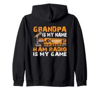 Grandpa Is My Name Ham Radio Is My Game Ham Radioaficionados Sudadera con Capucha