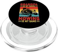 Grandpa Is My Name Mowing Is My Game PopSockets PopGrip para MagSafe