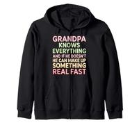 Grandpa Knows All Or Makes It Up Fast - Sudadera con Capucha