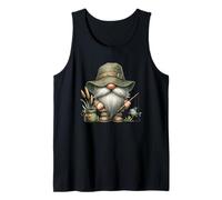 Grandpa Life Is Better At The Lake Funny Fishing Dad GNOME Camiseta sin Mangas