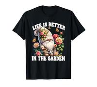 Grandpa Life Is Better In The Garden Gnome For Gardening Mom Camiseta