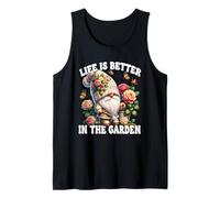 Grandpa Life Is Better In The Garden Gnome For Gardening Mom Camiseta sin Mangas