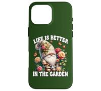 Grandpa Life Is Better In The Garden Gnome For Gardening Mom Carcasa para iPhone 16 Pro Max