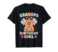 Grandpa of The Birthday Girl Capybara Camiseta