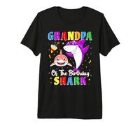 Grandpa of The Shark Birthday Family Birthday Granddaughter Camiseta Premium