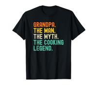 Grandpa The Man The Myth The Cooking Legend Camiseta