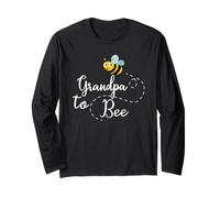 Grandpa To Bee - Camiseta para Hombre, Lindo Anuncio de Embarazo Manga Larga