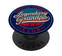Grandpa Vintage Legendary Grandpas Club Official Member PopSockets PopGrip Adhesivo