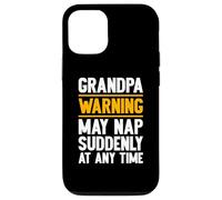 Grandpa Warning May Nap Suddenly Retired Funny Grandpa Carcasa para iPhone 12/12 Pro