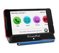 GrandPad Tablet para personas mayores, tableta habilitada para accesibilidad, tableta habilitada para 4G LTE con cargador inalámbrico, lápiz capacitivo, servicio premium de 3 meses con 4G incluido