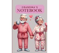 Grandparents Love Notebooks for Grandma and Grandpa: Cute 6x9 Journal with 120 Ruled Pages Sweet Gift Idea, Date Space, Red, Pink & Blue Covers