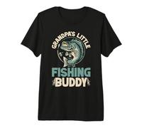 Grandpa'S Little Fishing Buddy Fishing Grandpa Camiseta Premium
