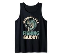 Grandpa'S Little Fishing Buddy Fishing Grandpa Camiseta sin Mangas