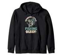 Grandpa'S Little Fishing Buddy Fishing Grandpa Sudadera con Capucha