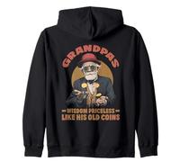Grandpas Wisdom Priceless Like His Old Coins Sudadera con Capucha